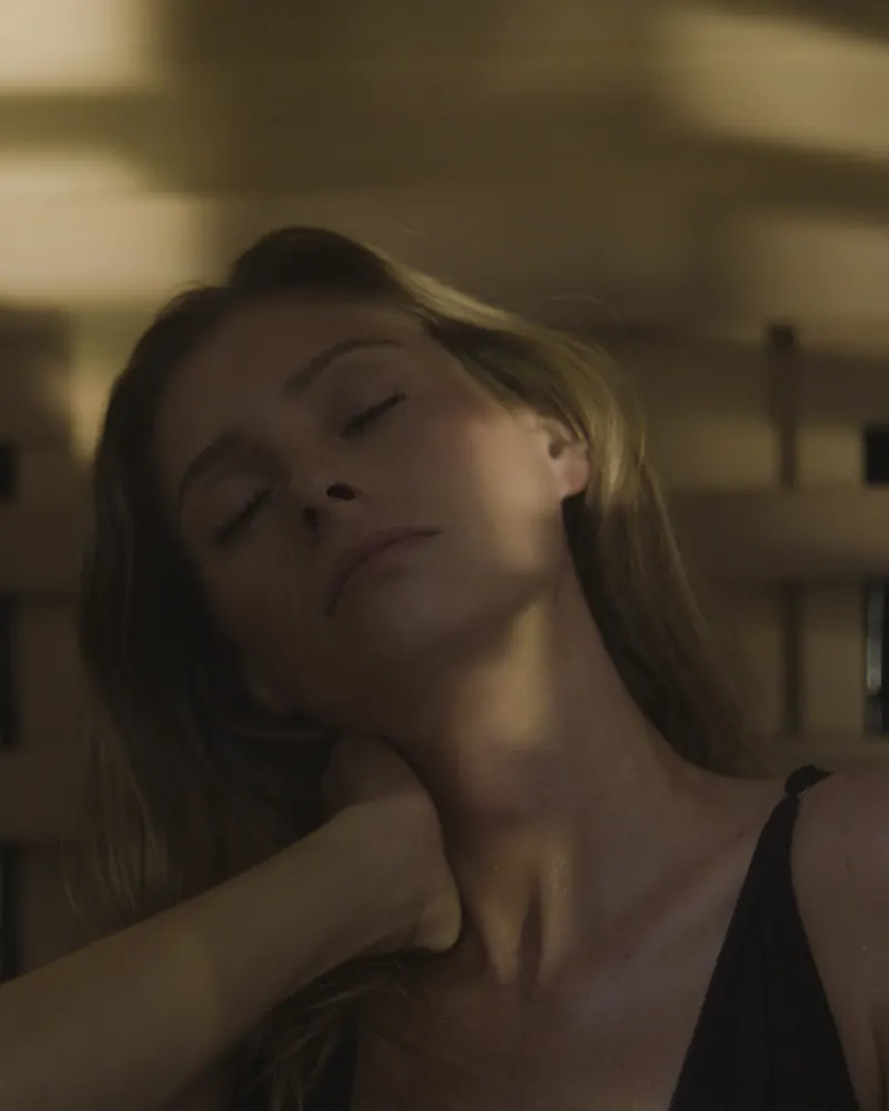 A quiet moment inside a PEAK sauna
